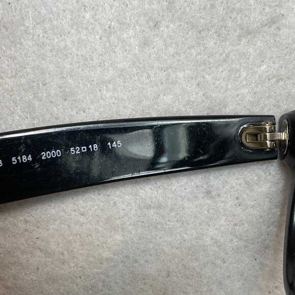 Ray-Ban RB 5184 2000 Eyeglasses Square Black Optical Frame 52-18-145 - Picture 9 of 15